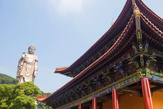 Giant Buddha Statue at Lingshan, Wuxi Jiangsu Province China