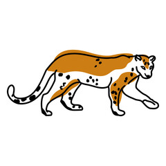 Leopard wild animal duotone © Vexels