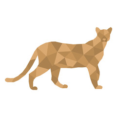 Cheetah wild animal polygonal © Vexels