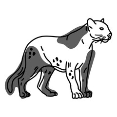 Wild cheetah color stroke © Vexels