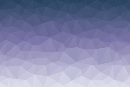 A captivating low poly geometric pattern featuring a beautiful gradient transitioning from deep indigo to soft lavender hues