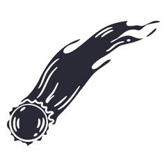 Shooting star cut out © Vexels