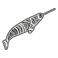 Narwhal cut out © Vexels