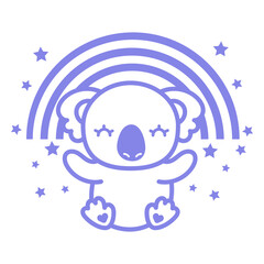 Koala filled stroke © Vexels