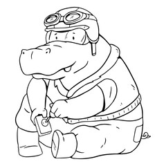 Elephant animal gamer character © Vexels