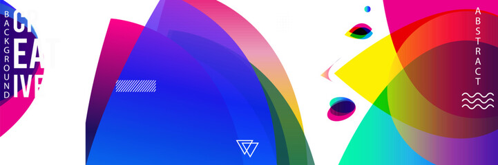 colorful abstract background with geometric shapes and vibrant colors