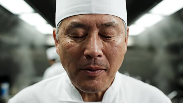 Chef in Kitchen Environment Photograph
