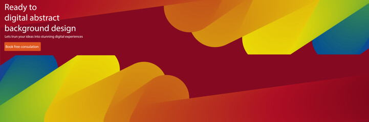 Colorful Abstract Geometric Digital Background Design