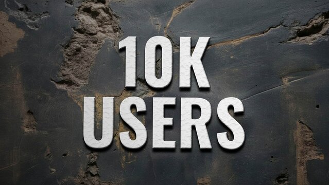 10K Users Milestone Grunge Title Opener