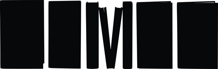 Bold IMM typography design, stylized block letters, stencil‑like font, modern graphic art, creative lettering, branding, logo concept, visual identity, abstract design © Habiba