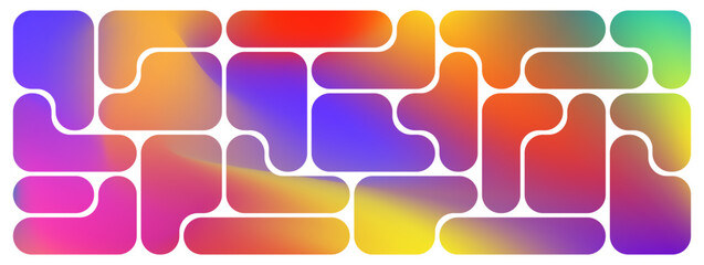 Bento grid abstract pattern liquid gradient colorful minimal geometric modern frame. Metaball y2k template for ui, web