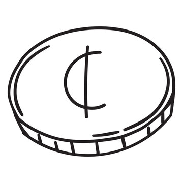Stroke US Cents Coin