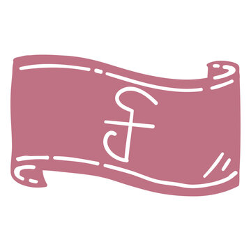 Riel currency bill cut out