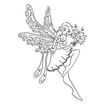Fairy simple flower magical creature