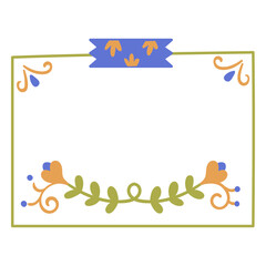 Obraz premium Paper and cardboard with nature motifs for jotting notes