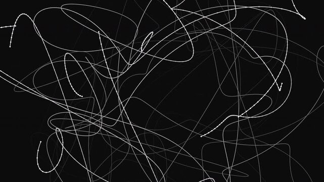 4K abstract epicyclic mandala animation with interwoven luminous trails forming a dynamic geometric weave. Futuristic generative motion background inspired by orbital systems, harmonic geometry.