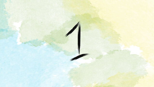 Hand Drawn Numbers 01