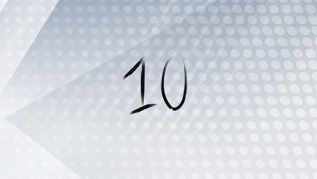 Hand Drawn Numbers 10