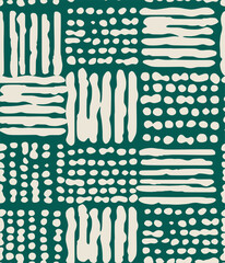 abstract damaged shape seamless pattern on jade green color  © anwar