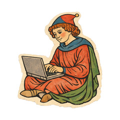 PNG Medieval meets modern technology.