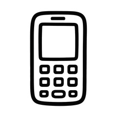 PNG Retro mobile phone illustration.