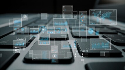 Data insights, charts, and analytics help visualize performance. Data drives strategy, analytics enhances growth, and data improves business outcomes through analytics. Marrow