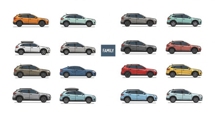 Collection of Various Cars Models Displayed.