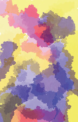 Obraz premium Abstract hand drawn colorful watercolor background