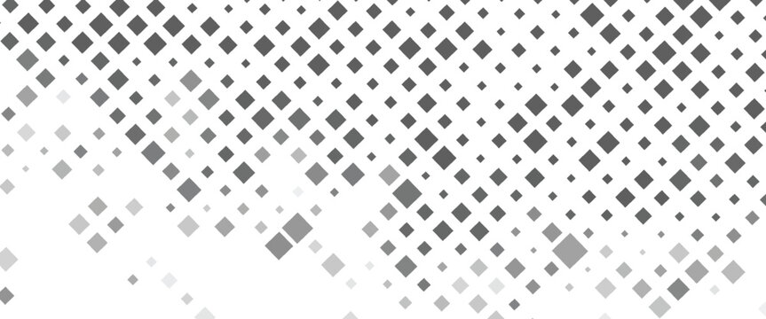 Abstract geometric pattern with small and large rhombuses. Design element for web banners, posters, cards, wallpapers, backdrops, panels Black and white color Vector illustration