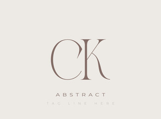 Obraz premium CK Abstract Monogram. Corporate identity and premium design projects seeking a refined modern look.