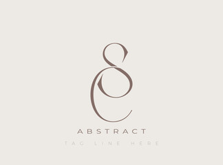 Fototapeta premium CS Abstract Monogram. Corporate identity and premium design projects seeking a refined modern look.