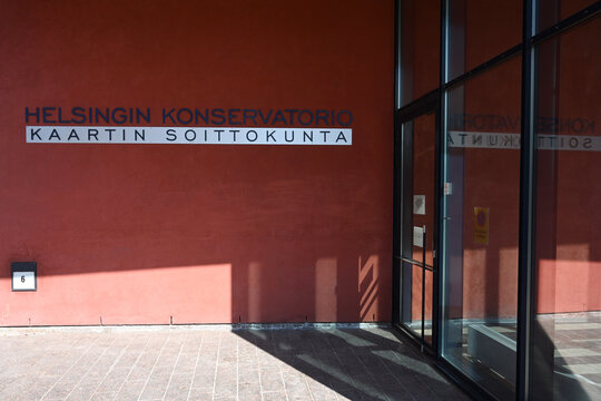 Helsinki, Finland - July 25, 2024: Helsinki Conservatory of Music.