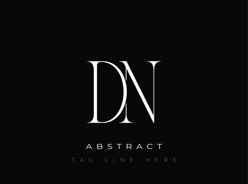 DN Abstract Monogram. Corporate identity and premium design projects seeking a refined modern look.