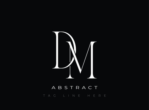 DM Abstract Monogram. Corporate identity and premium design projects seeking a refined modern look.