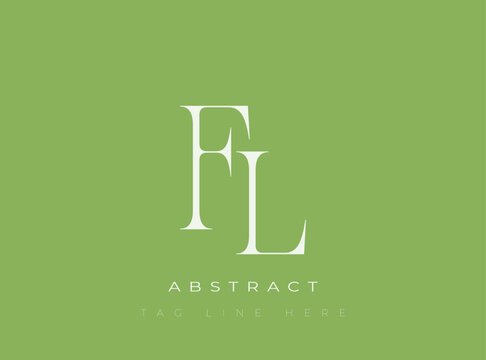 FL Abstract Monogram. Corporate identity and premium design projects seeking a refined modern look.