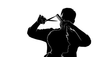 Fototapeta premium Man playing trumpet music instrument.
