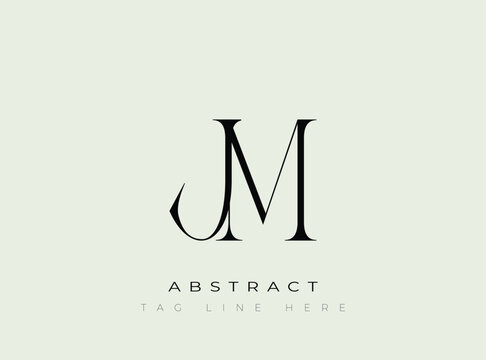 JM Abstract Monogram. Corporate identity and premium design projects seeking a refined modern look.