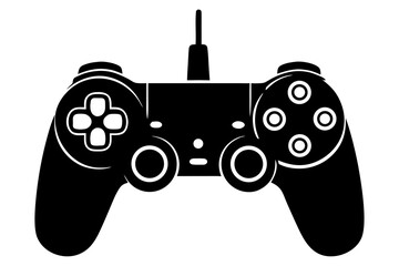 joystick vector illustration, Gaming controller icon silhouette vector. © Silhouette Studio
