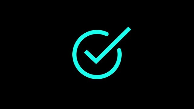 loading glitch circle animation on black background. Circular loading bar with glitch and noise. Display stuck animation