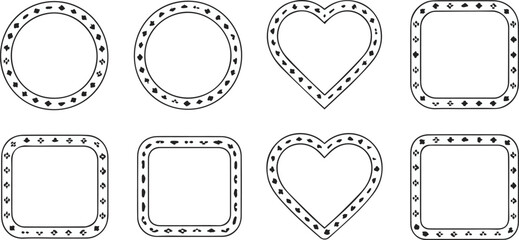 Paw print badge frames for social media and stickers