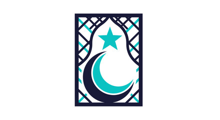 Islamic Moon and Star Emblem