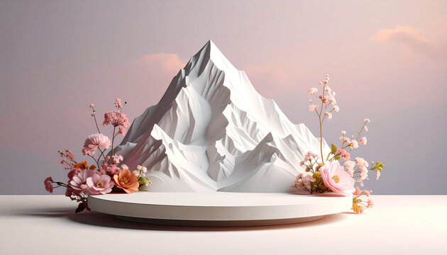 A closeup of the crown of thorns on the table creates a striking floral decoration, blending natural beauty with white blossoms and pink roses to form a unique wedding bouquet gift