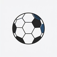 Obraz premium Soccer ball icon isolated on white background 3D render sports equipment