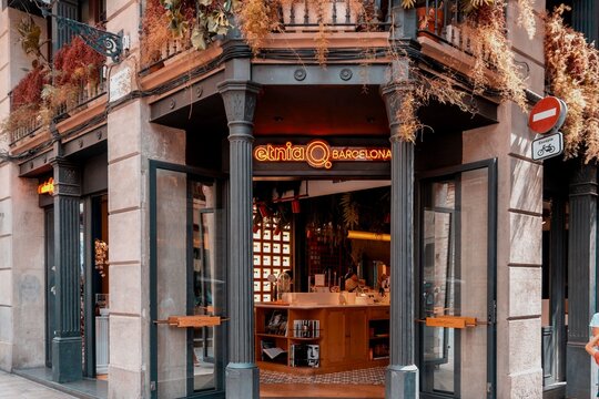 Barcelona, Spain - August 18, 2022. Etnia Barcelona is an independent eyewear brand from Barcelona that makes and designs sunglasses and eyewear, founded in 2001 by David Pellicer,