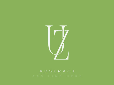 UZ Abstract Monogram. Corporate identity and premium design projects seeking a refined modern look.