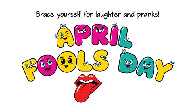 April Fools' Day vector illustration