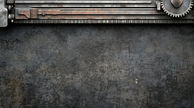 Rusty metal gears background; industrial design, textured backdrop