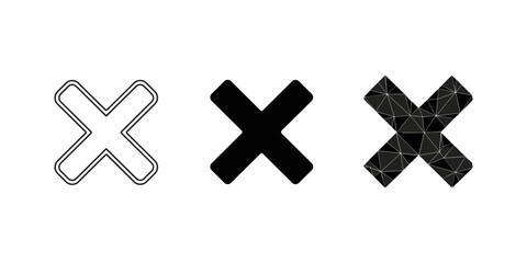 Obraz premium Three X Symbols