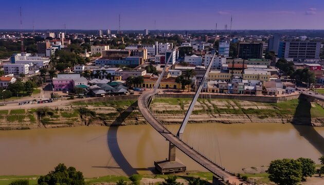 Panoramic view of Rio Branco, capital of the state of Acre, Brazil.
