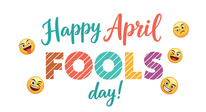Happy April Fools' Day vector illustration